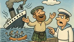 Ανέκδοτο: Ένας Σκωτσέζος σε πλοίο που βουλιάζει…