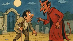 Ανέκδοτο: Ο καμπούρης περνάει απ’ το νεκροταφείο