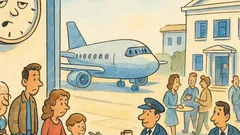 Ανέκδοτο: Στην Ελλάδα, κανένα αεροπλάνο στην ώρα του