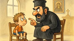 Ανέκδοτο: Δύο άτακτα αδελφάκια στον παπά