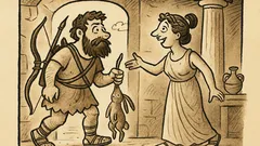 Ανέκδοτο: Όταν γύρισε από το κυνήγι...