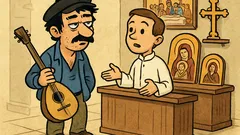 Ανέκδοτο: Πάει ένας ρεμπέτης σε εκκλησιαστικά