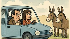 Ανέκδοτο: Αντρόγυνο στο αυτοκίνητο μετά τον καβγά