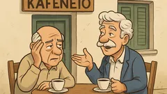 Ανέκδοτο: Δύο γέροι στο καφενείο…
