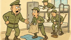 Ανέκδοτο: Σε στρατόπεδο, ο διοικητής κάνει έφοδο…