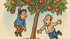 Ανέκδοτο: Δύο τρελοί κρέμονται σε μηλιά…
