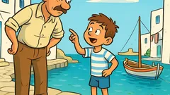 Ανέκδοτο: Στο νησί, ο μικρός λέει…