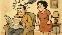 Ανέκδοτο: Εκεί που διάβαζε ο σύζυγος...