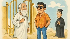 Ανέκδοτο: Ένας ιερέας πεθαίνει και περιμένει