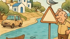 Ανέκδοτο: Όταν η πινακίδα βουτάει, γύρνα πίσω