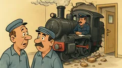 Ανέκδοτο: Δύο σιδηροδρομικοί κουβεντιάζουν στο σταθμό