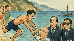 Ανέκδοτο: Ο Σημίτης πνίγεται στη Θάσο