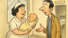 Ανέκδοτο: Στο μαιευτήριο βγαίνει η νοσοκόμα...