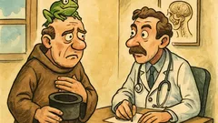 Ανέκδοτο: Ξυπνάει καλόγερος με βάτραχο στο κεφάλι