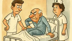 Ανέκδοτο: Ένας νοσοκόμος στρώνει κρεβάτι ασθενή