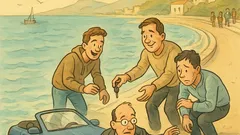 Ανέκδοτο: Ο Σημίτης πέφτει με BMW στη θάλασσα