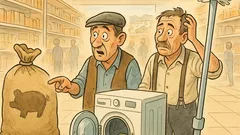 Ανέκδοτο: Δυο χωριάτες μπαίνουν σε πολυκατάστημα