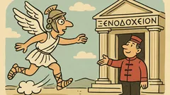 Ανέκδοτο: 8:50 απογείωση, 8:52 ξενοδοχείο!