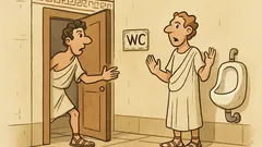 Ανέκδοτο: Στην τουαλέτα ενός μπαρ...