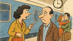 Ανέκδοτο: Ένας σύζυγος πάει στον σταθμό