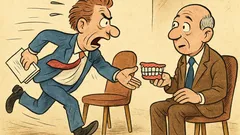 Ανέκδοτο: Ο ομιλητής ξέχασε τη μασέλα