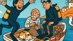 Ανέκδοτο: Γιατί οι δύτες πέφτουν ανάσκελα;