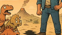 Ανέκδοτο: Οι δεινόσαυροι εξαφανίστηκαν γιατί…