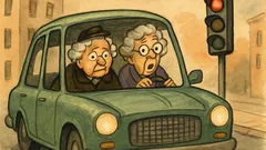 Ανέκδοτο: Δύο γριές περνούν τρία κόκκινα