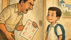 Ανέκδοτο: Ένας πατέρας πάει στο σχολείο…