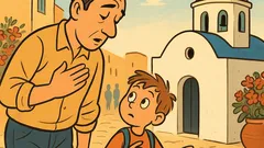 Ανέκδοτο: Ο Μπόμπος βγαίνει βόλτα με πατέρα