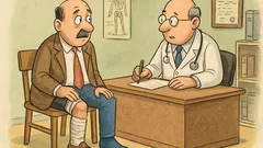 Ανέκδοτο: Ένας άνθρωπος βλέπει το πόδι μπλε