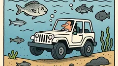 Ανέκδοτο: Τι κολυμπάει και έχει 4 τροχούς;