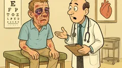 Ανέκδοτο: Ένας άντρας πήγε στις πρώτες βοήθειες...