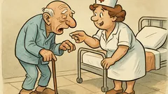 Ανέκδοτο: Στο γηροκομείο δίνουν μισό χαπάκι…
