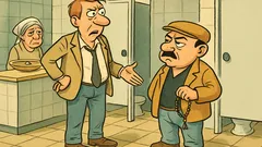 Ανέκδοτο: Πάει ένας τύπος στις δημόσιες τουαλέτες