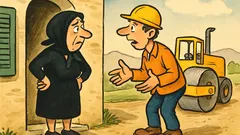 Ανέκδοτο: Οδοστρωτήρας πάτησε συνάδελφο—τι είπε στη χήρα;