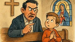 Ανέκδοτο: Ο Τοτός πάει πρώτη φορά εκκλησία