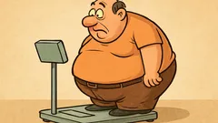 Ανέκδοτο: Ένας χοντρός ανεβαίνει σε «έξυπνη» ζυγαριά