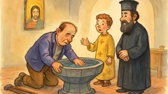 Ανέκδοτο: Άντρας με πατερίτσες πάει στην εκκλησία