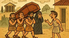 Ανέκδοτο: Ένας άνθρωπος βλέπει ένα φέρετρο…