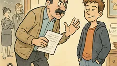 Ανέκδοτο: Πάει ένας πατέρας στο γυμνάσιο