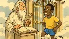 Ανέκδοτο: Πέθανε ο Πελέ, πάει Παράδεισο