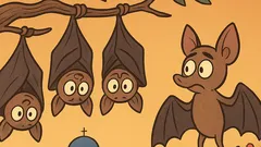 Ανέκδοτο: Τρεις νυχτερίδες κρέμονταν, κι η μία σηκώνεται