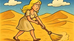 Ανέκδοτο: Τι γυρεύει μια ξανθιά στη Σαχάρα;