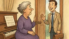 Ανέκδοτο: Μια γεροντοκόρη με ένα παλιό πιάνο