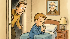 Ανέκδοτο: Ο πατέρας ακούει κρυφά τον γιο