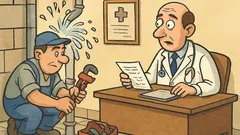 Ανέκδοτο: Μπαίνει ο υδραυλικός στο σπίτι του γιατρού