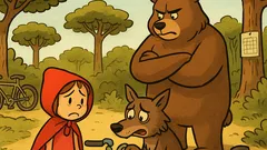 Ανέκδοτο: Η Κοκκινοσκουφίτσα συναντά λύκο με ποδήλατο