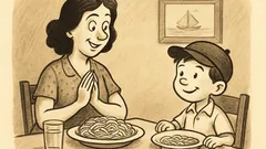 Ανέκδοτο: Τοτό, προσεύχεσαι πριν από το φαγητό;