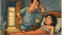 Ανέκδοτο: Ένας άντρας ξυπνάει μέσα στη νύχτα